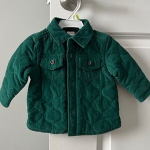 Carter's Green Quilted Kids Corduroy Jacket